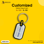 Metallic Keychain Matte Black