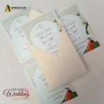 Pearl Peacock Mughal Classic Wedding Card - Image 3