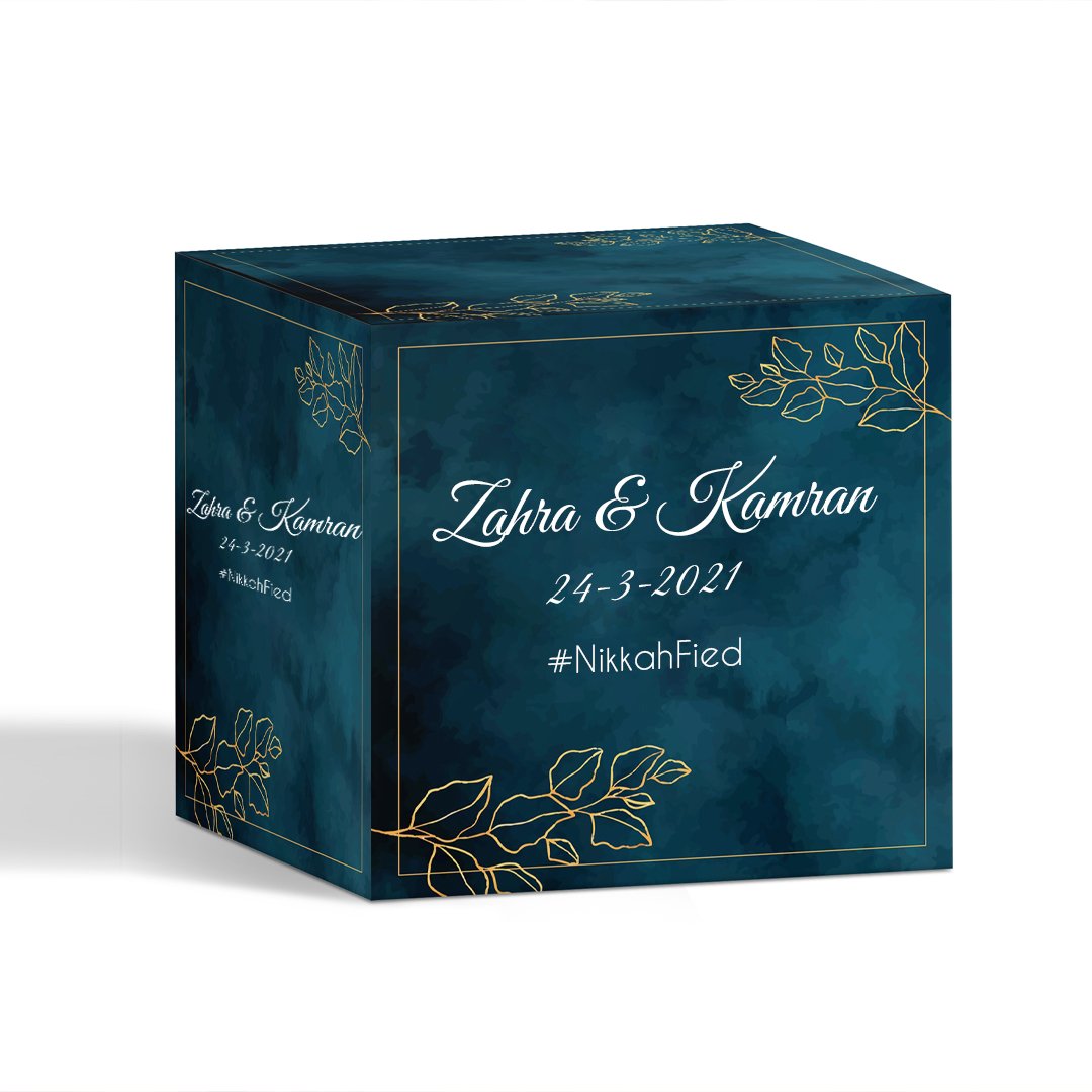 normal lid top 3x3x3 box Normal Top-Close Favour Boxes Pakistan - Image 1